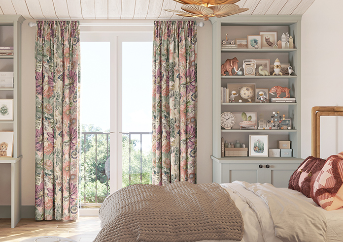 Spring Garden, Khaki - Made to Measure Curtains - Image 3